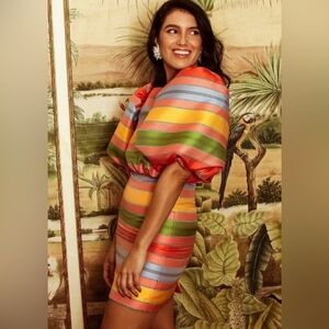 ANTONIO MELANI Multicolor Striped Dress